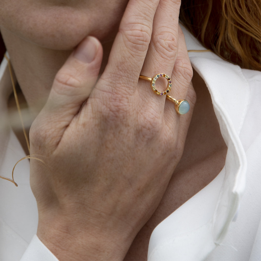 Christina World Goals ring i forgyldt sølv – model 800-7.1.B – billede 5