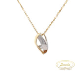8 kt. guld vedhæng m. zirkonia - Model: 20-22132