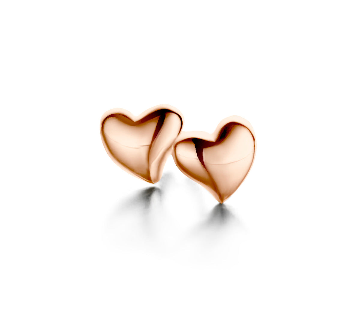 Spirit Icons Heart øreringe i rosaforgyldt sølv