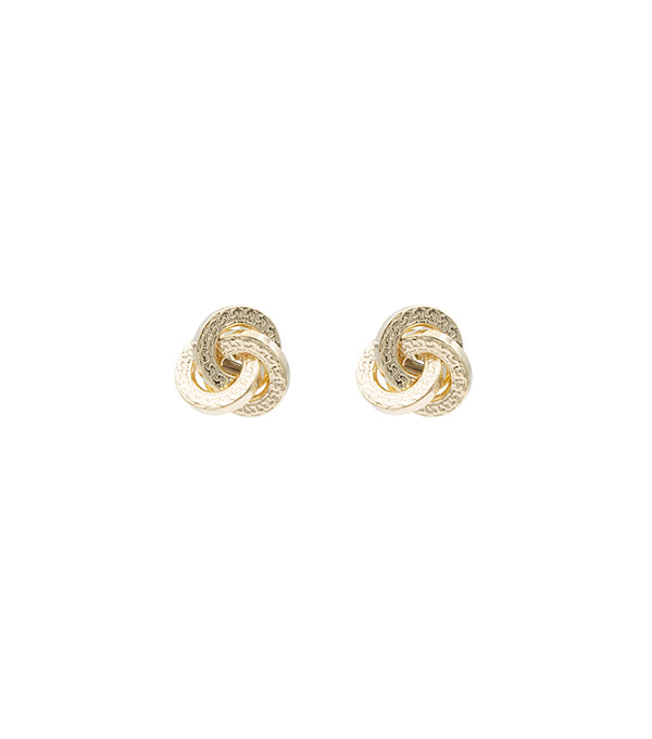 L&G - Ørestikkere 8kt rustik knude - Modelnr: 402330