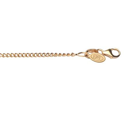 L&G - Kæde 8 kt. guld rund panser 47+3cm - 1,8 mm bred - Modelnr.: LG-403701-47