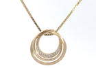 14 kt. Guld diamant vedhæng -  m. 0,07ct tw/si brillant - 20-22146