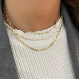 Jeberg Jewellery - Forgyldt Stella halskæde - Model: 4510-42-G
