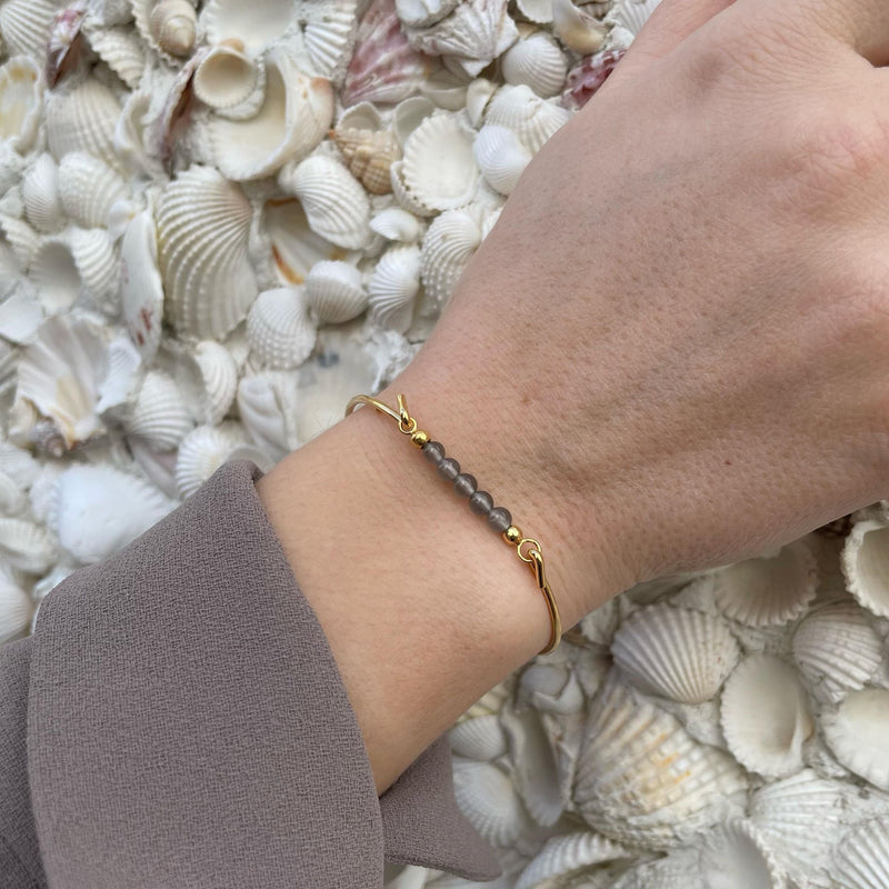 Heiring Multi armring med Grå månesten top