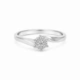 Diamant ring i 14 kt. guld med i alt: 0,18ct diamant - Model: 40-22580