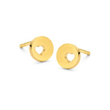 Spirit Icons - PURE HEART STUD ørestikker i forgyldt sølv - Modelnr.: 42322