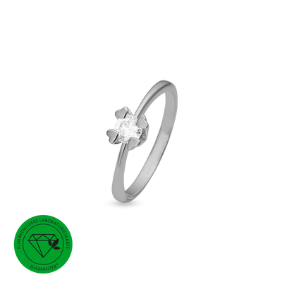 Mary ring 14 kt hvidguld med 0,50 ct labgrown diamant W/VS - Model: 44647750