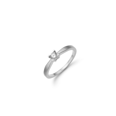 Aagaard - ETERNITY 14KT hvidguld ring med diamant 0,20 ct W/SI 4/Grab