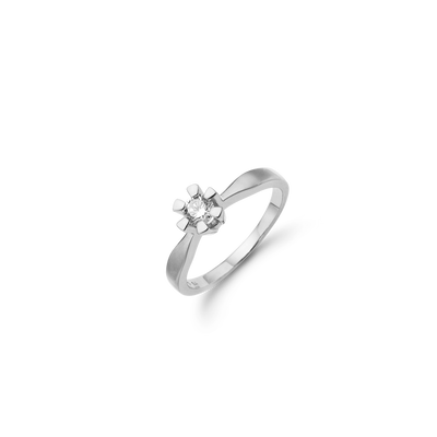 Aagaard - ETERNITY 14KT hvidguld ring med diamant 0,35 ct W/SI 6/Grab