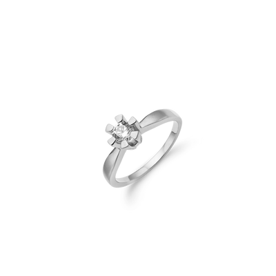 Aagaard - ETERNITY 14KT hvidguld ring med diamant 0,40 ct W/SI 6/Grab
