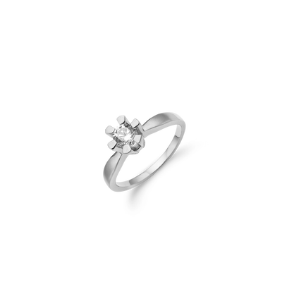 Aagaard - ETERNITY 14KT hvidguld ring med diamant 0,50 ct W/SI 6/Grab