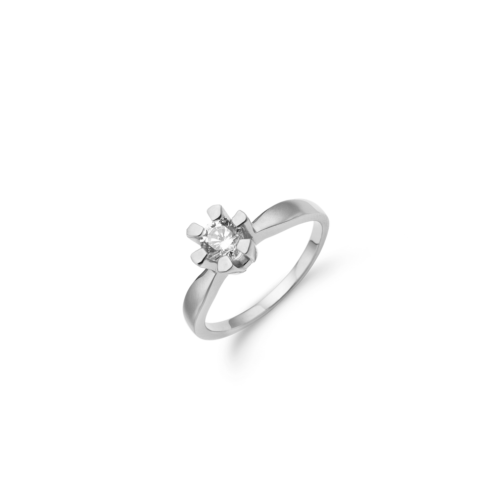 Aagaard - ETERNITY 14KT hvidguld ring med diamant 0,50 ct W/SI 6/Grab