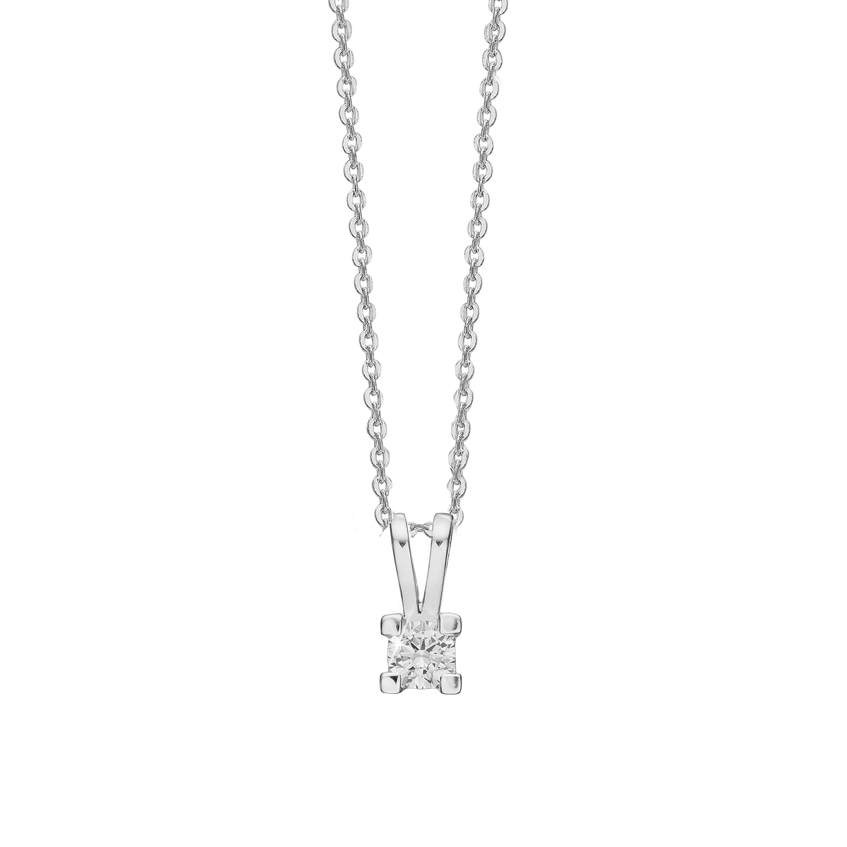 Aagaard Eternity Vedhæng 14 Karat Hvidguld Med 0,20ct W/SI Diamant