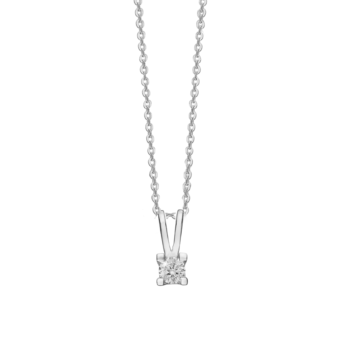 Aagaard Eternity Vedhæng 14 Karat Hvidguld Med 0,40ct W/SI Diamant
