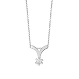 Aagaard - Diamant vedhæng, Eternity i 14 kt. Hvidguld - ombytningsserie 0.10 ct wsi 6grab