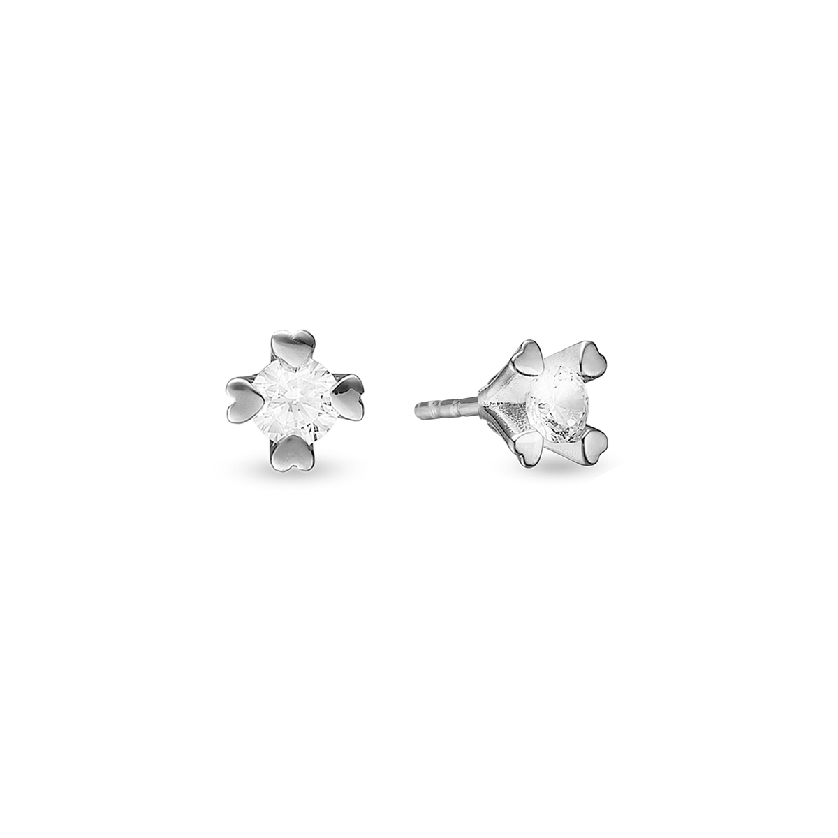 Mary ørestikker 14 kt hvidguld med 2x0,75 ct labgrown diamant W/VS - Model: 44947775