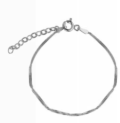 Jeberg Jewellery -  LILA armbånd, sølv - Model: 4580-S