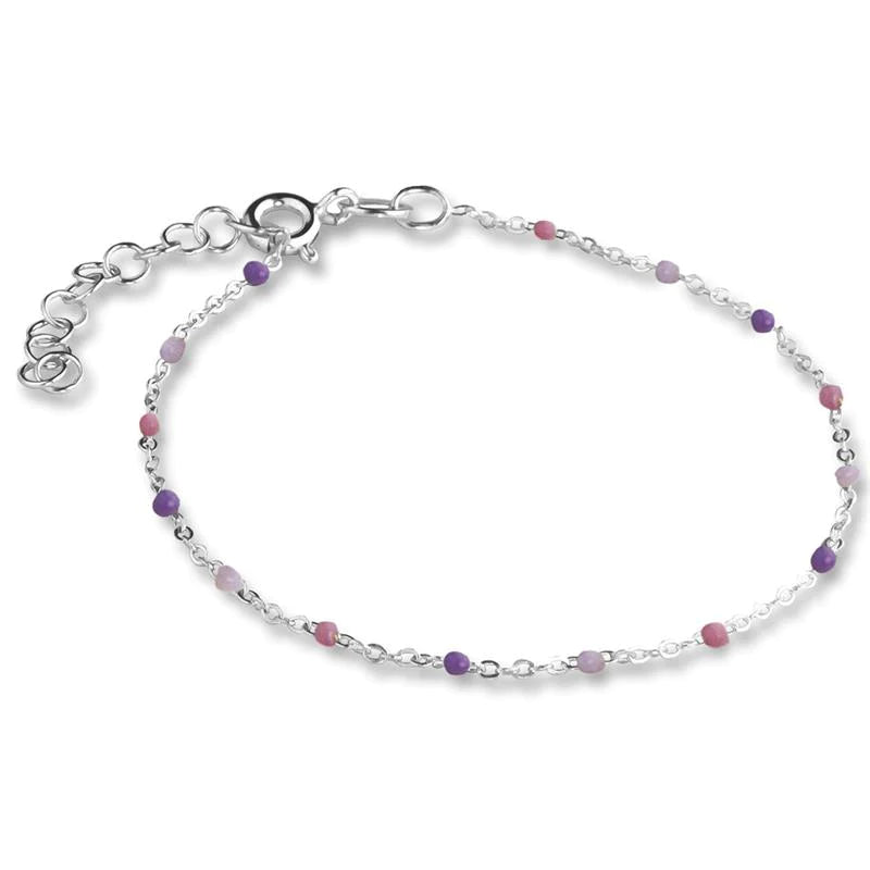 Jeberg Jewellery - sølv LAVENDER armbånd - Model: 4630-16-S