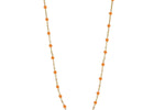 Jeberg Jewellery - Forgyldt - AMBER GLOW halskæde - Model: 4695-42-EXT-Gold