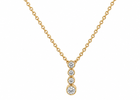 14 kt. Guld vedhæng -  med 0,16ct tw/si brillant - Model: 20-22171