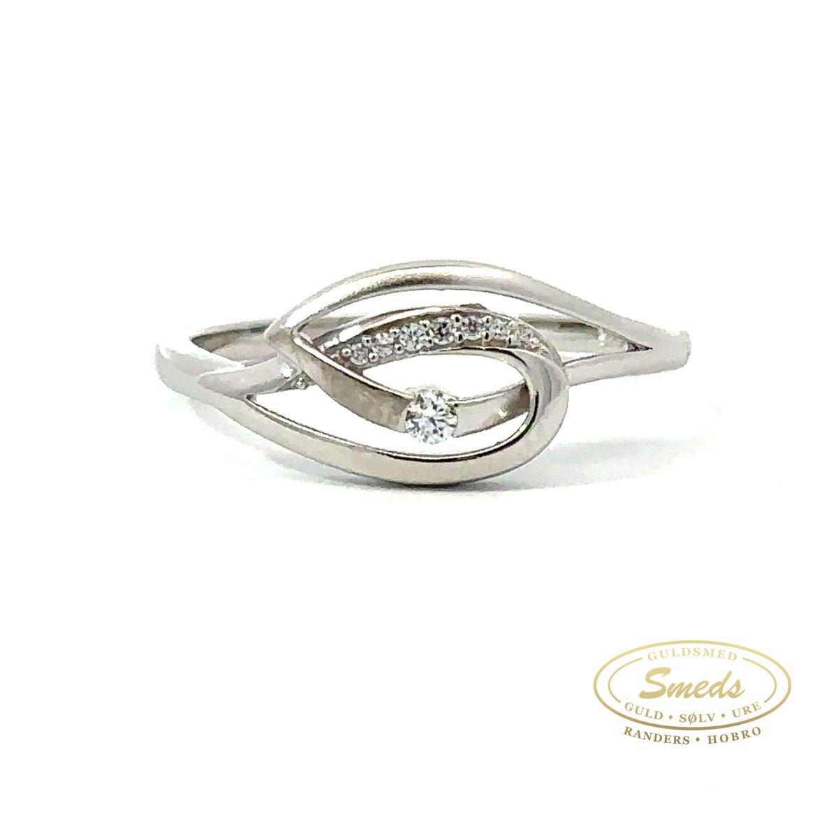 Rhodineret sølv ring - Model: 40-12733