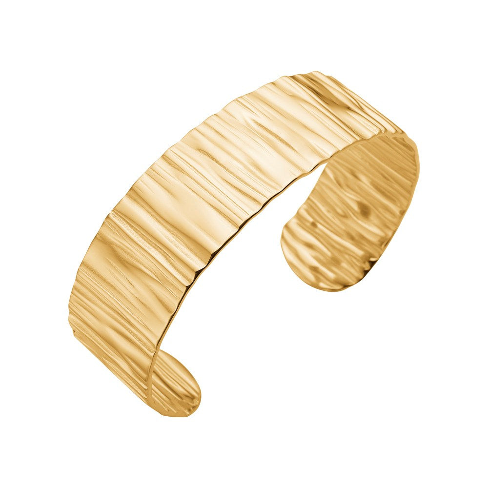 Armring ROCCIA i forgyldt stål (IP gold)