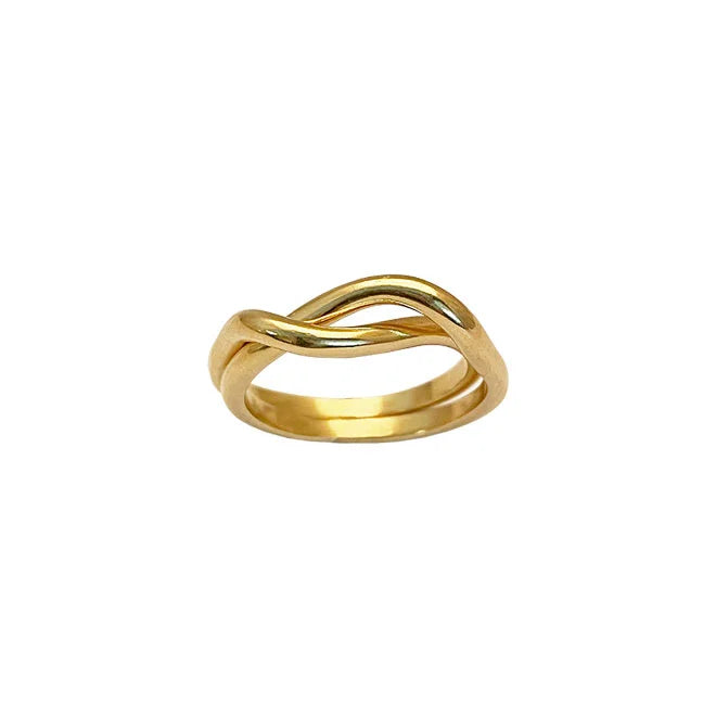 Heiring - Forgyldt "You & Me" ring - Model: 51-9-94FG