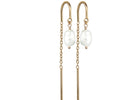 Jeberg Jewellery - Forgyldt - BAROQUE Pearl ørekæde - Model: 52040