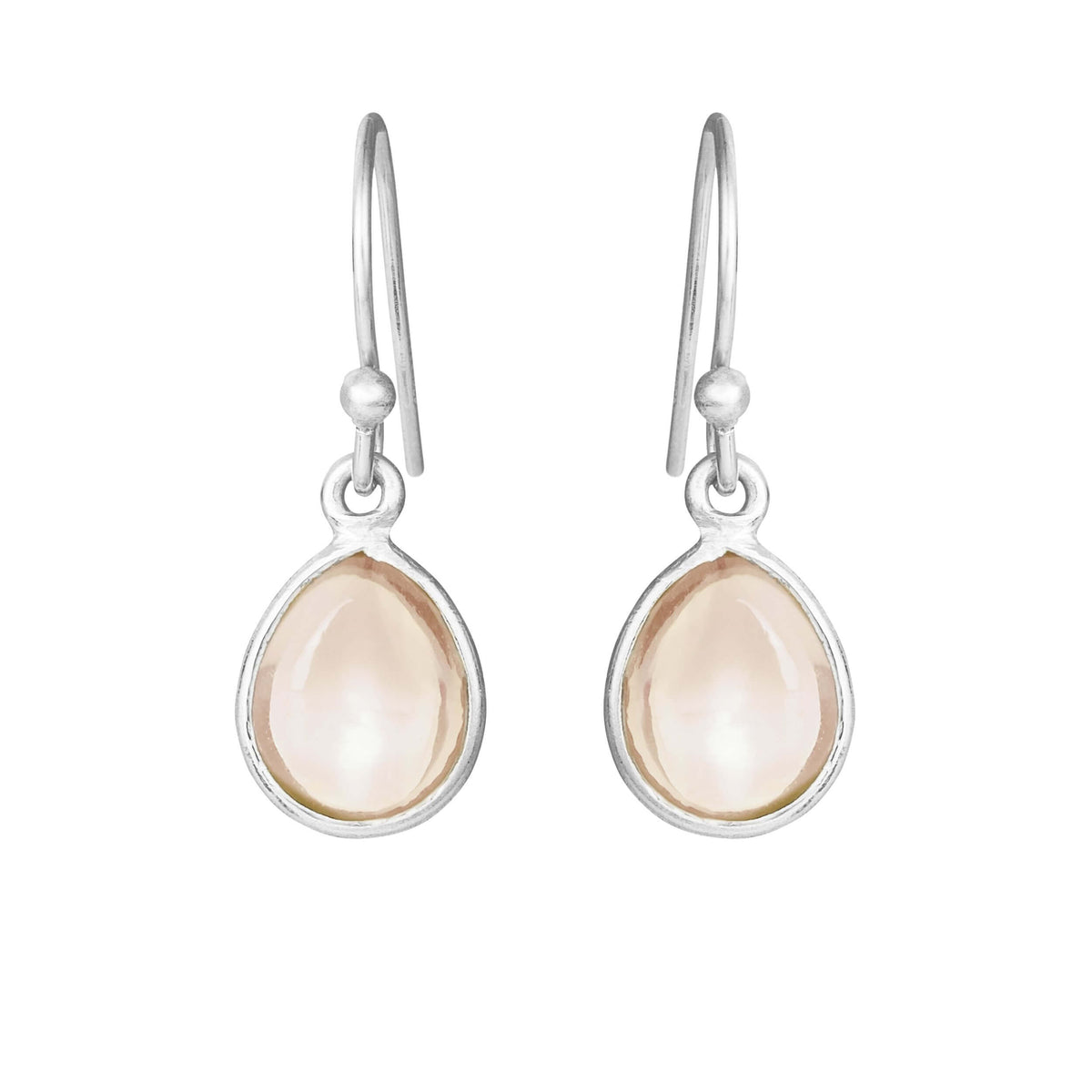 Susanne Friis Bjørner - Sølv ørebøjle med morganite crystal  - Model: 5249-1-230