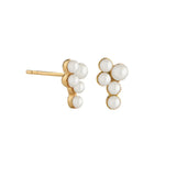 Jeberg Jewellery - Forgyldt - CORDELIA Pearl Bunch ørestikker - Model: 52725