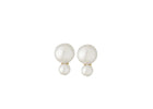Jeberg Jewellery - Forgyldt - CORDELIA Pearl Duo ørestikker - Model: 52790