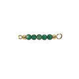 Heiring - Multi bangle top - Charms/string Green agate -  Model.: 53-4-12