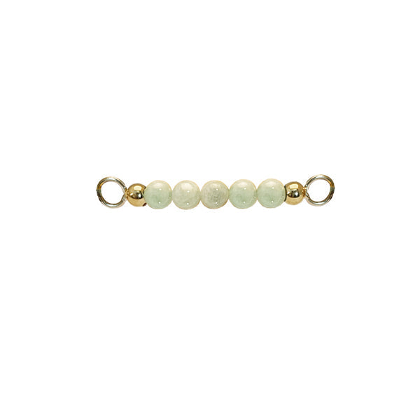Heiring - Multi top Burma jade, forgyldt sølv - Model: 53-4-80FG