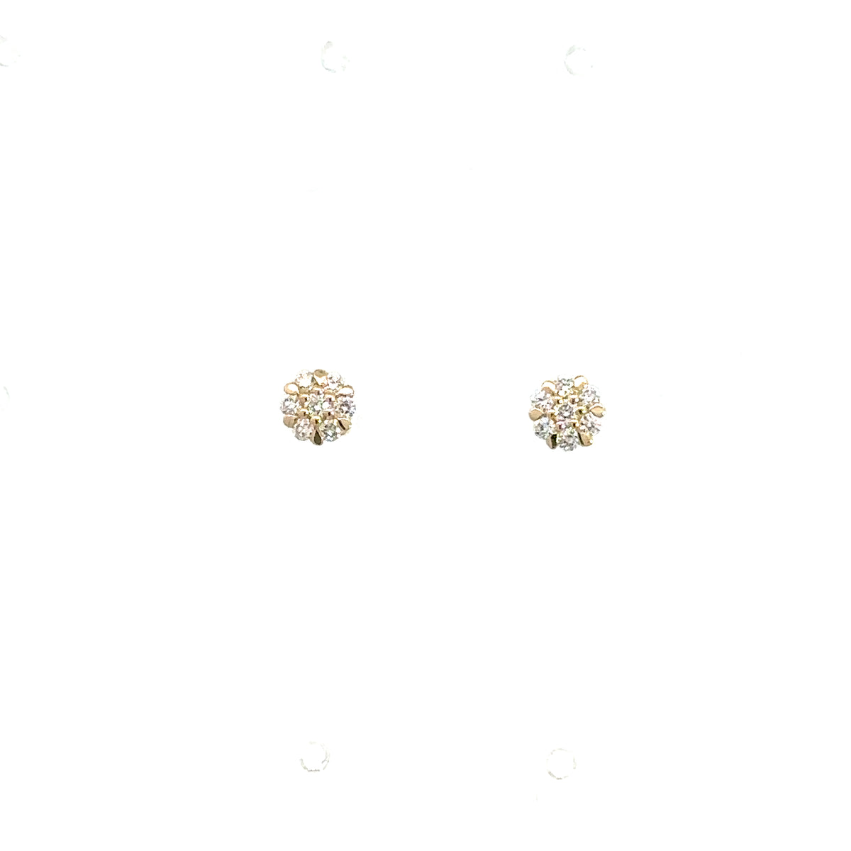 14 kt. diamant ørestikker m. 0,12ct w/si - Model: 10-22152