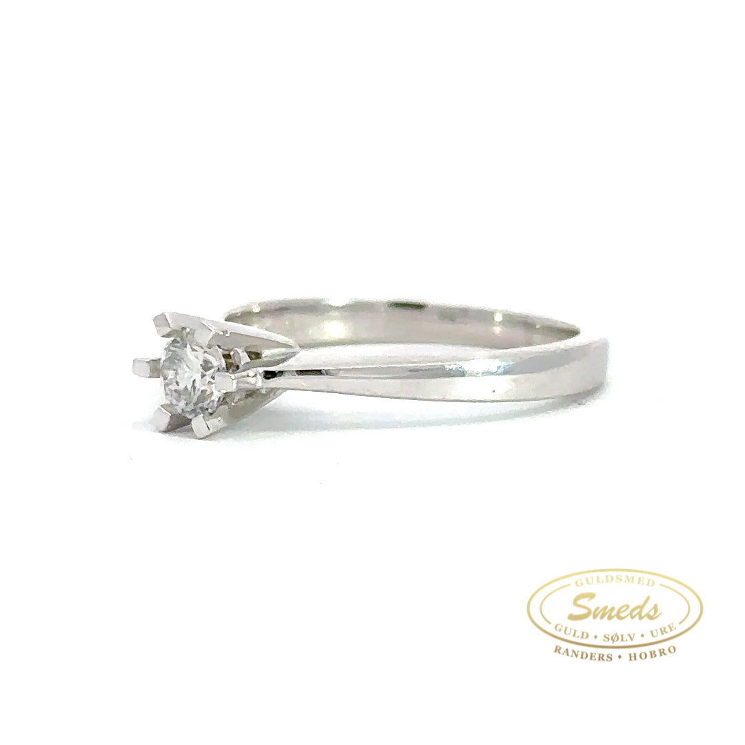 14 kt. Hvidguld diamant ring med 0,25ct w/si - Model: 40-22570