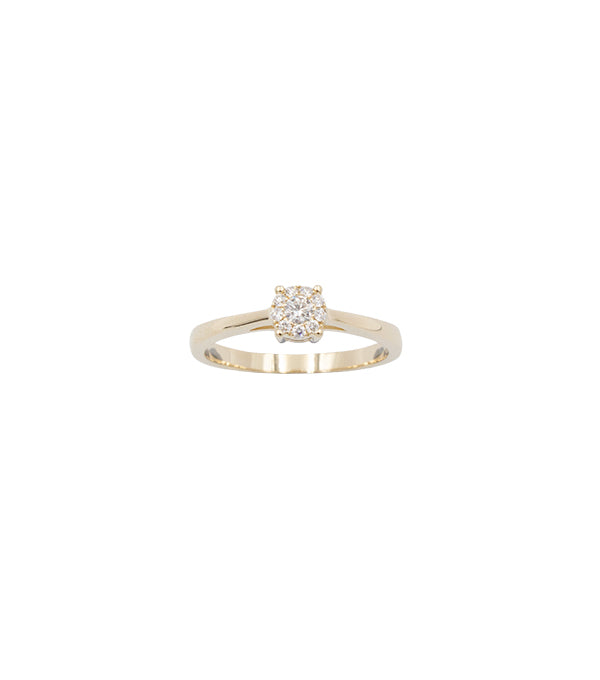 L&G - 14 kt guld ring med brillanter 0,14 ct W/SI - Modelnr: 600021