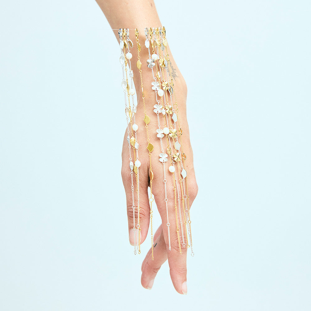 Christina Four Leaf Clover armbånd i forgyldt sølv – model 601-G55 – billede 5