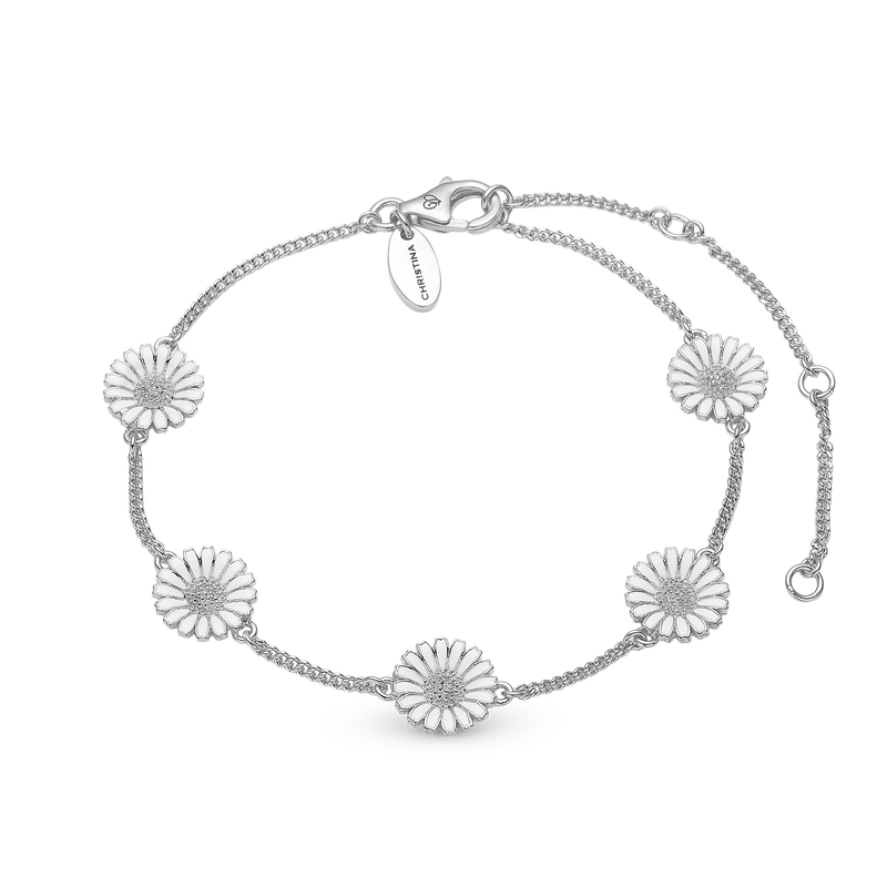 Christina jewelry & watches - Armbånd sølv, Marguerites - Model: 601-S45