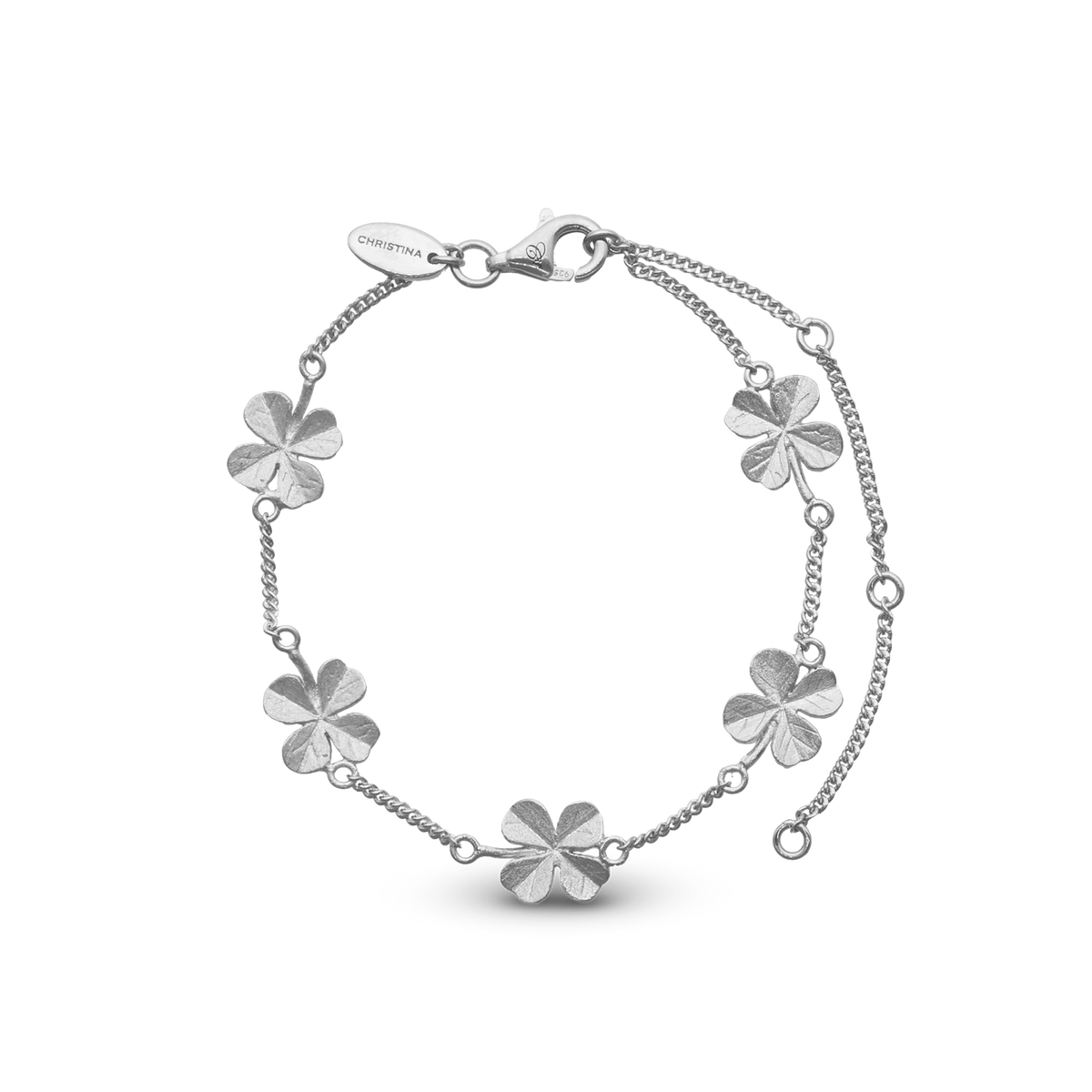 Christina Four Leaf Clover armbånd i sølv – model 601-S55