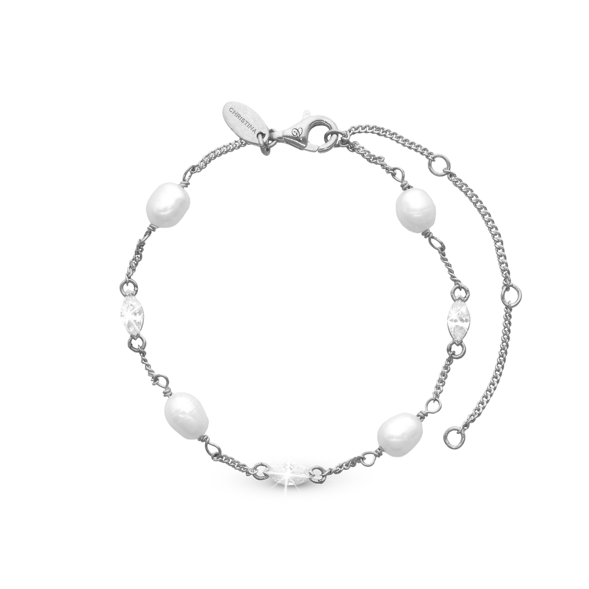 Christina Light Me Up armbånd i sølv – model 601-S57