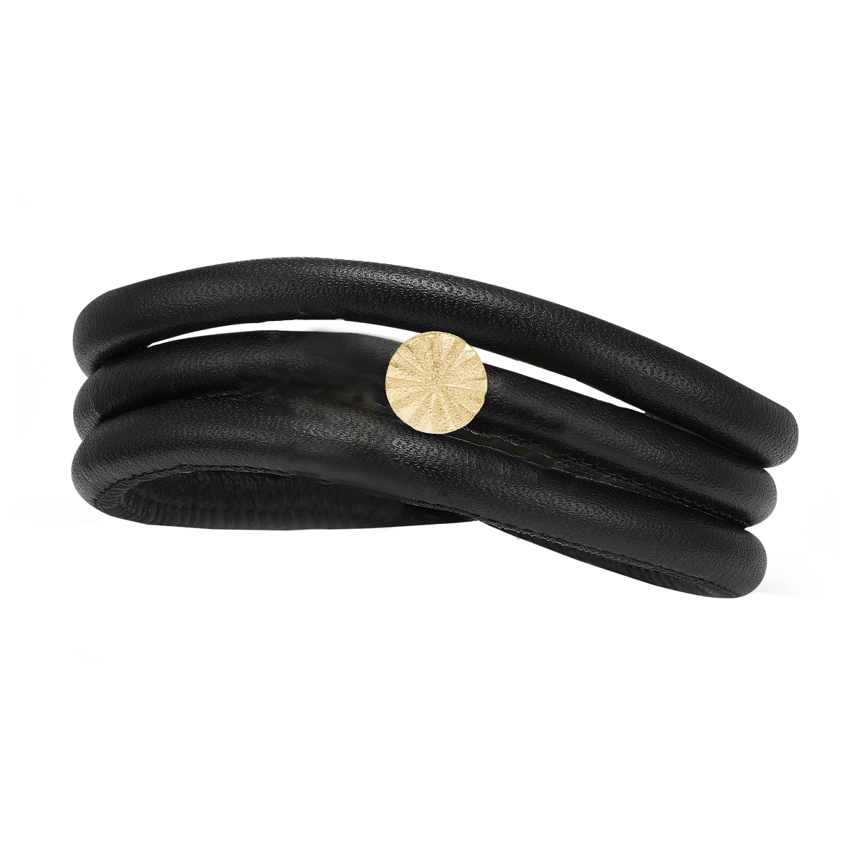 Christina Sunrays Classic læderarmbånd i forgyldt sølv – model 605-MOR2025-G