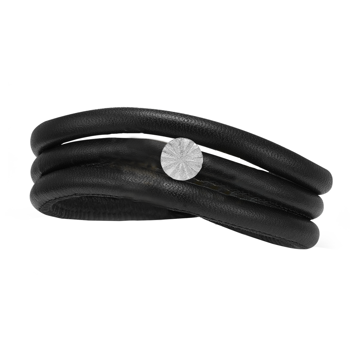 Christina Sunrays Classic læderarmbånd i sølv – model 605-MOR2025-S