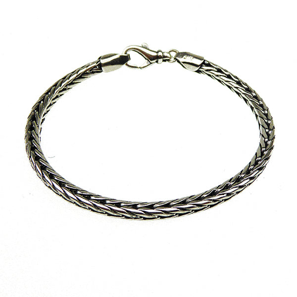 SAN Links Of Joy - Herre armbånd, oxyderet rund rævehale 21 cm - Model: 60702-21
