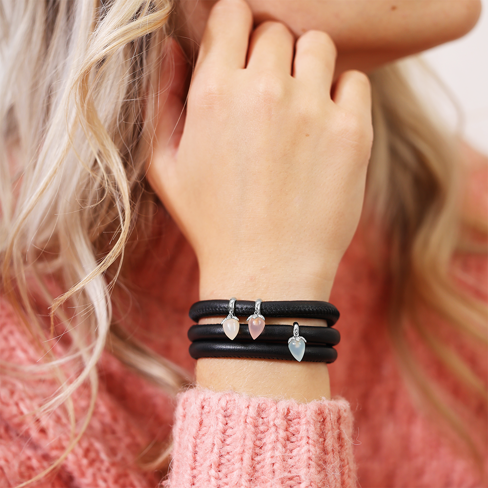 Christina Blue Chalcedony charm i sølv – model 610-S95BLUE – billede 3