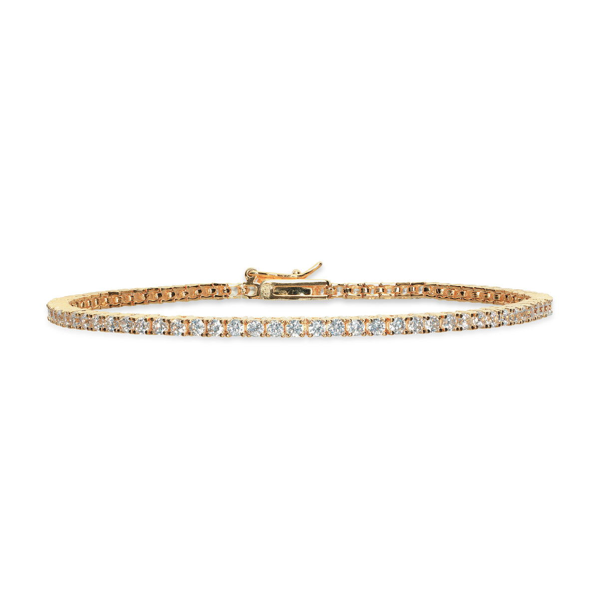 Scrouples - Armbånd tennis, sølv forgyldt - Model nr.: 610752