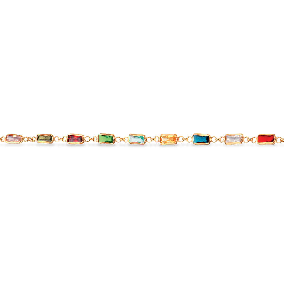 Scrouples - SoHo armbånd med syntetiske zirkoner, forgyldt sølv - Model: 611852