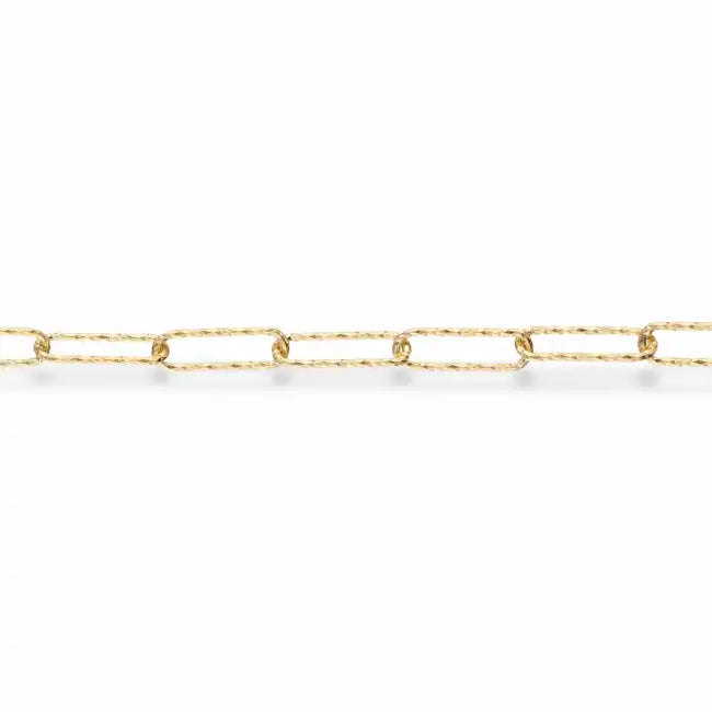 Scrouples - Armbånd sølv forgyldt med rustik links  - Model: 611962