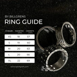 By Billgren - Herre ring, stål med sort plade - Model: 5609