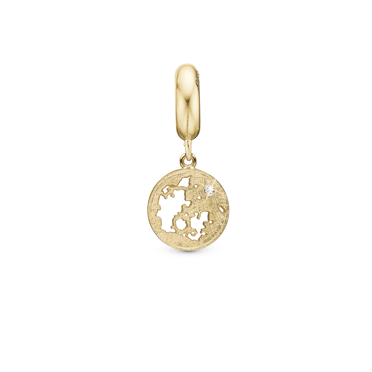 Christina Danmark hænger-charm 4 mm i forgyldt sølv – model 623-G178