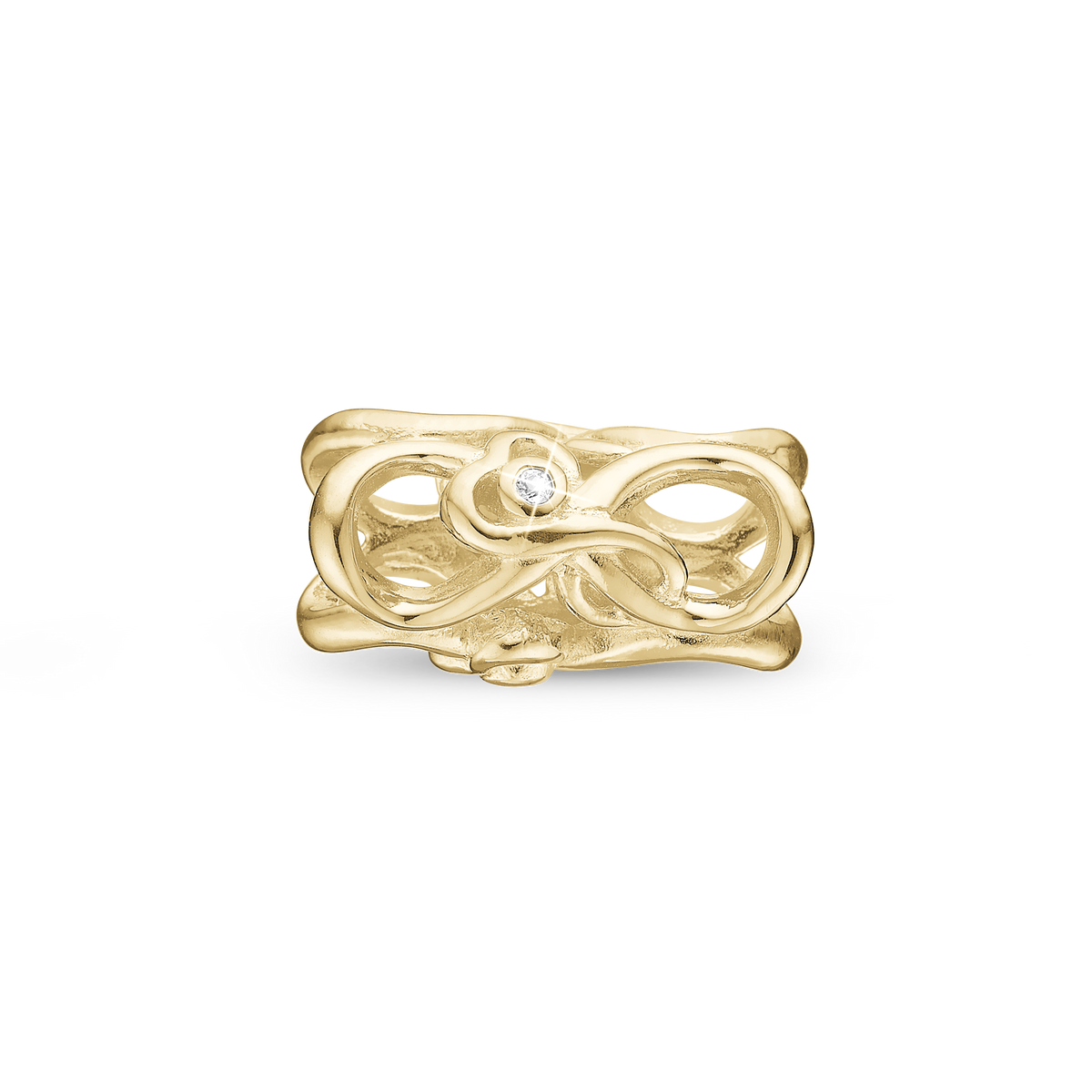 Christina Mother & Child Love charm 4 mm i forgyldt sølv – model 623-G191